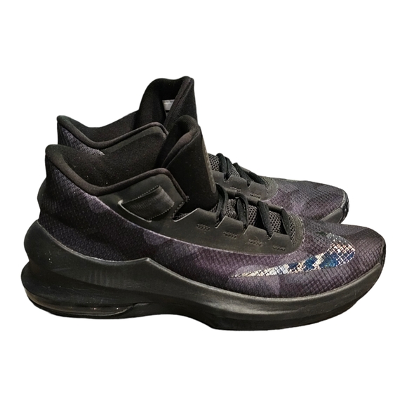 NIKE AIR MAX INFURIATE‎ Men's 10 Mid Black Anthracite Camo Basketball Shoes - Picture 1 of 14